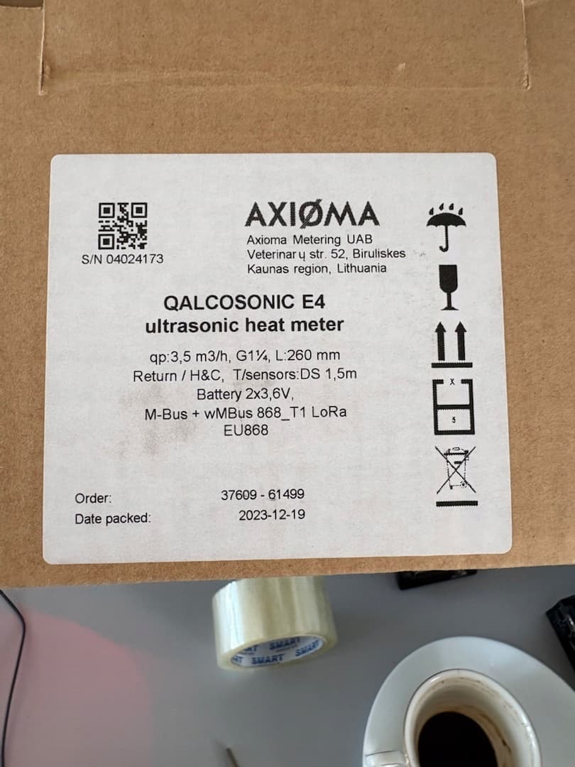 Ciepłomierz ultradźwiękowy Axioma E4 DN32 MID2024 M-Bus wMBus LoRa